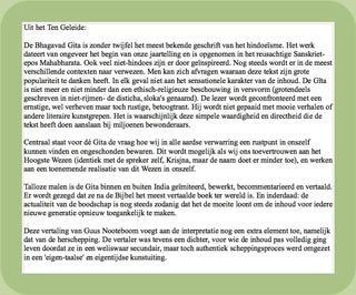 foto bhagavad gita utrecht-editie ten geleide